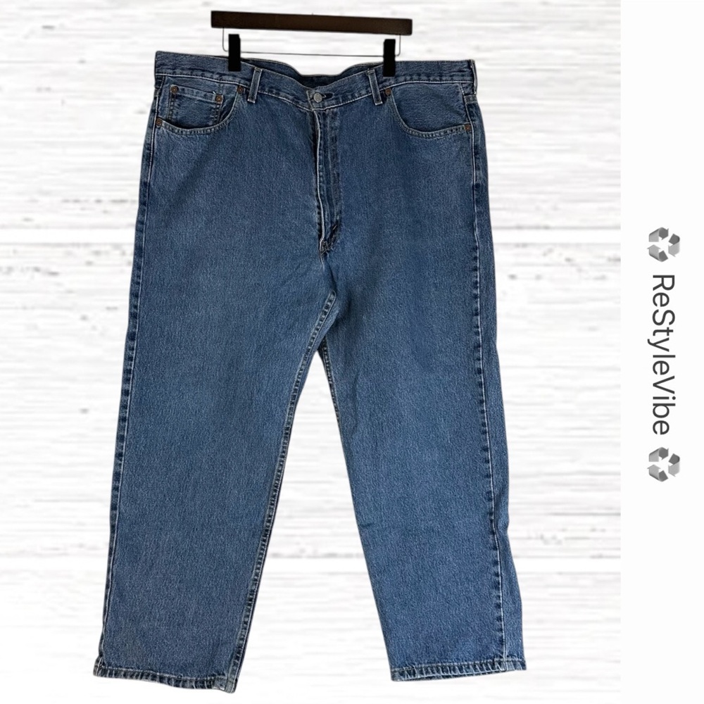 LEVI’S Men’s Size 46x30 Denim Jeans 550 Relaxed Fit Style Red Tab Cotton